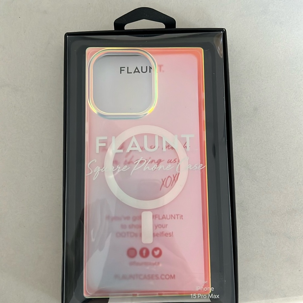 Flaunt square case iPhone 15 pro max MagSafe